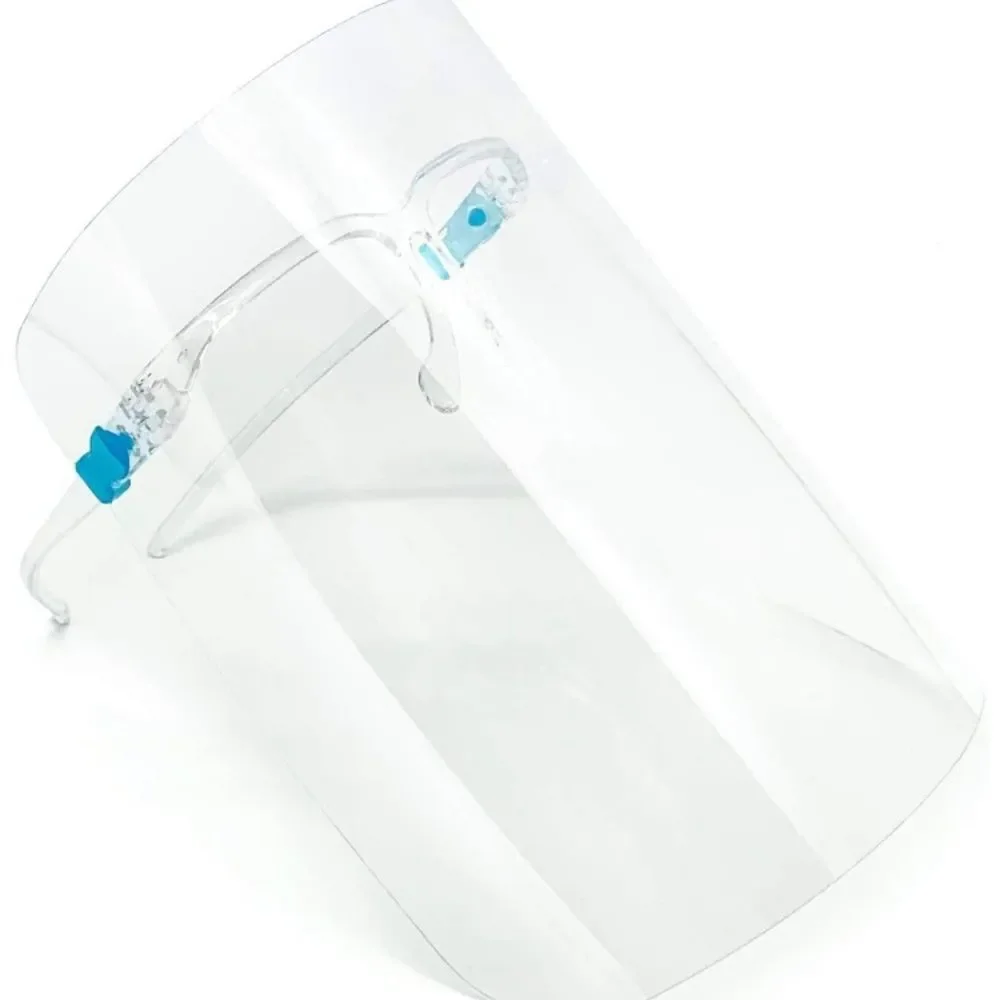 Safety Goggle Face Shield, Clear, Pack of 10